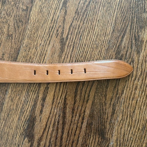 Veronika Maine Brown Leather Wide Belt Size M NEW - Picture 15 of 15